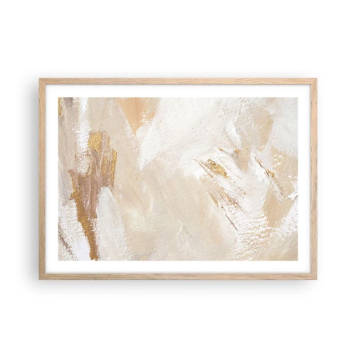 Plakát v rámu světlý dub - Pastelová kompozice - 70x50 cm
