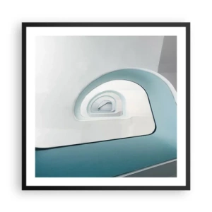 Plakát v černém rámu - Na dno modré - 60x60 cm