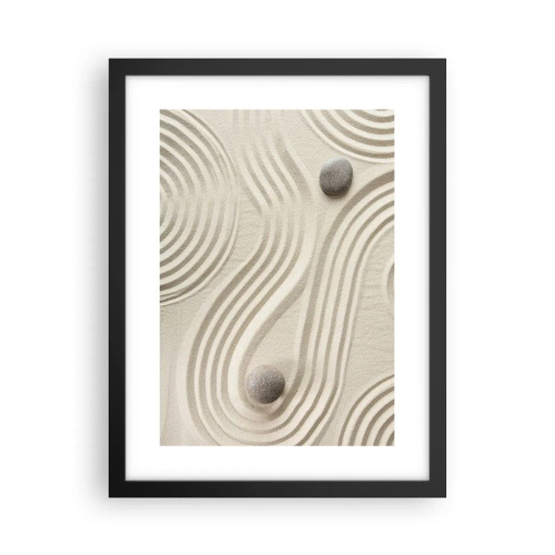 Plakát v černém rámu - Dotek tepla - 30x40 cm