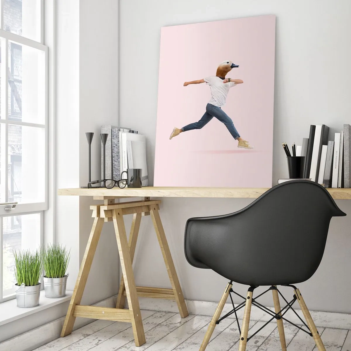 Obraz na skle - Špetka absurdity - 50x70 cm