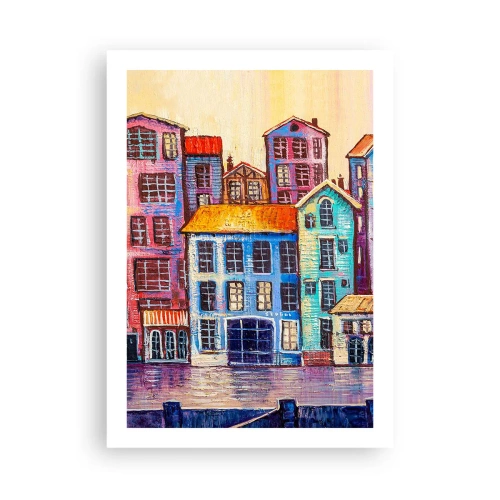 Plakát - Město jako z pohádky - 50x70 cm
