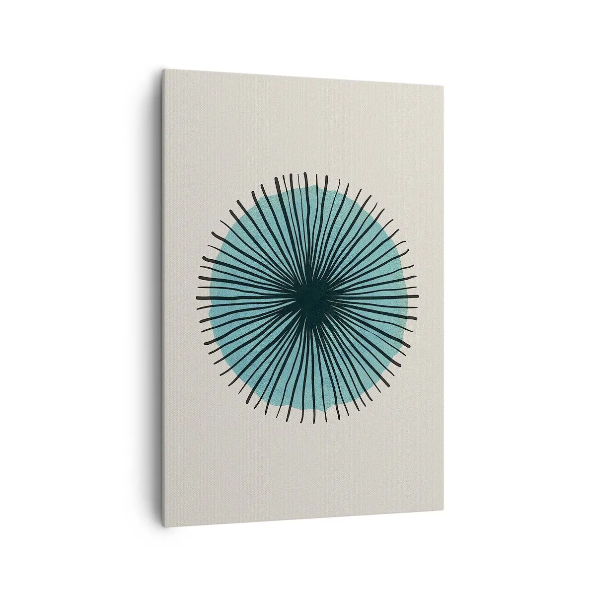 Obraz na plátně - Zářící modrá - 70x100 cm