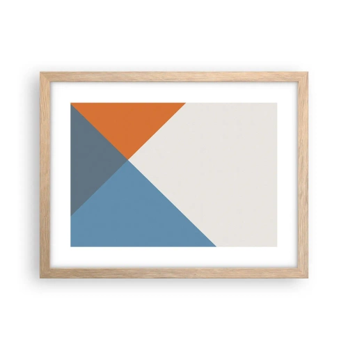 Plakát v rámu světlý dub - Pod úhlem… - 40x30 cm