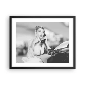 Plakát v černém rámu - Halo, tady jsou 50. léta. - 50x40 cm