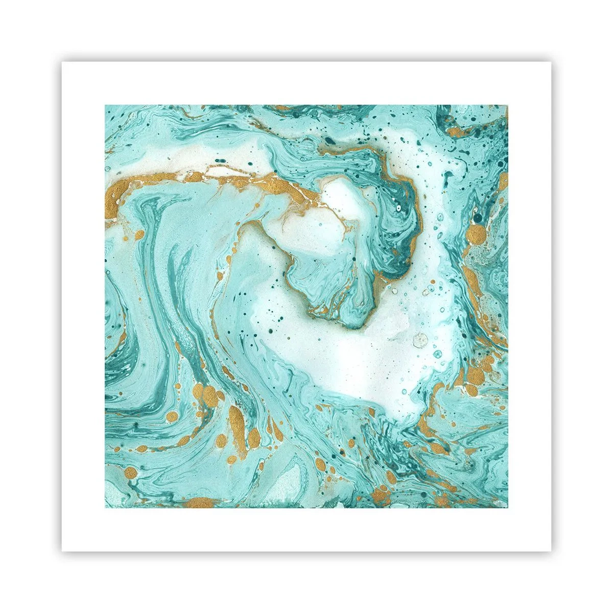 Plakát - Pod velkou vlnou z epochy Edo - 40x40 cm