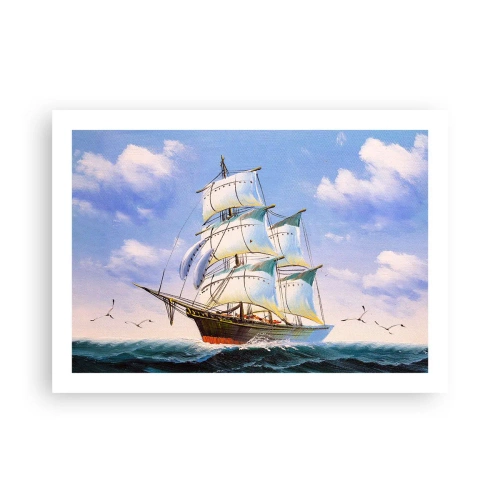 Plakát - Hrdě s větrem - 70x50 cm