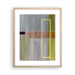 Plakát v rámu světlý dub - Jednoduše a v klidu - 40x50 cm