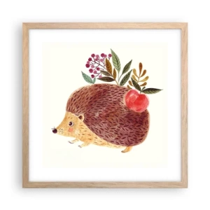 Plakát v rámu světlý dub - A už mě máš rád - 40x40 cm