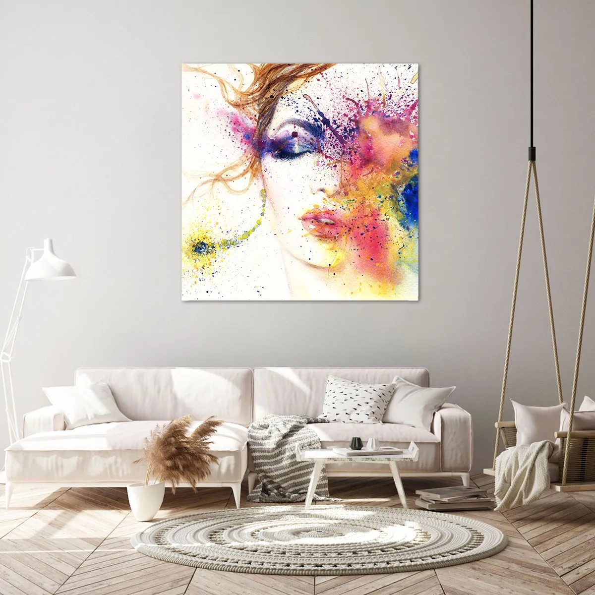 Obraz na plátně - Duhová závrať - 60x60 cm