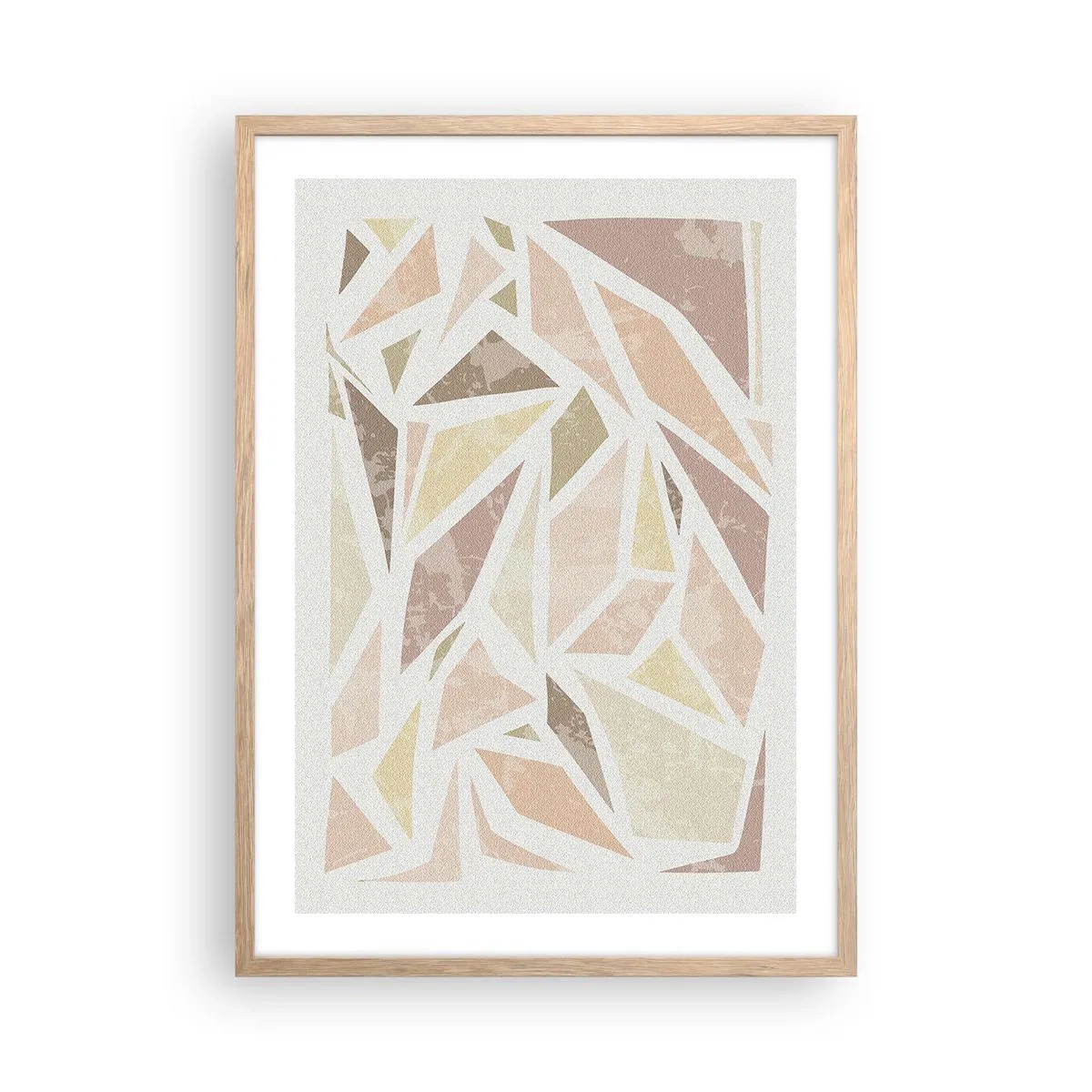 Plakát v rámu světlý dub - Kompozice: vitráž - 50x70 cm