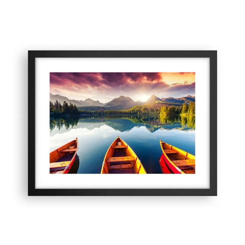 Plakát v černém rámu - Nic proti přírodě - 40x30 cm