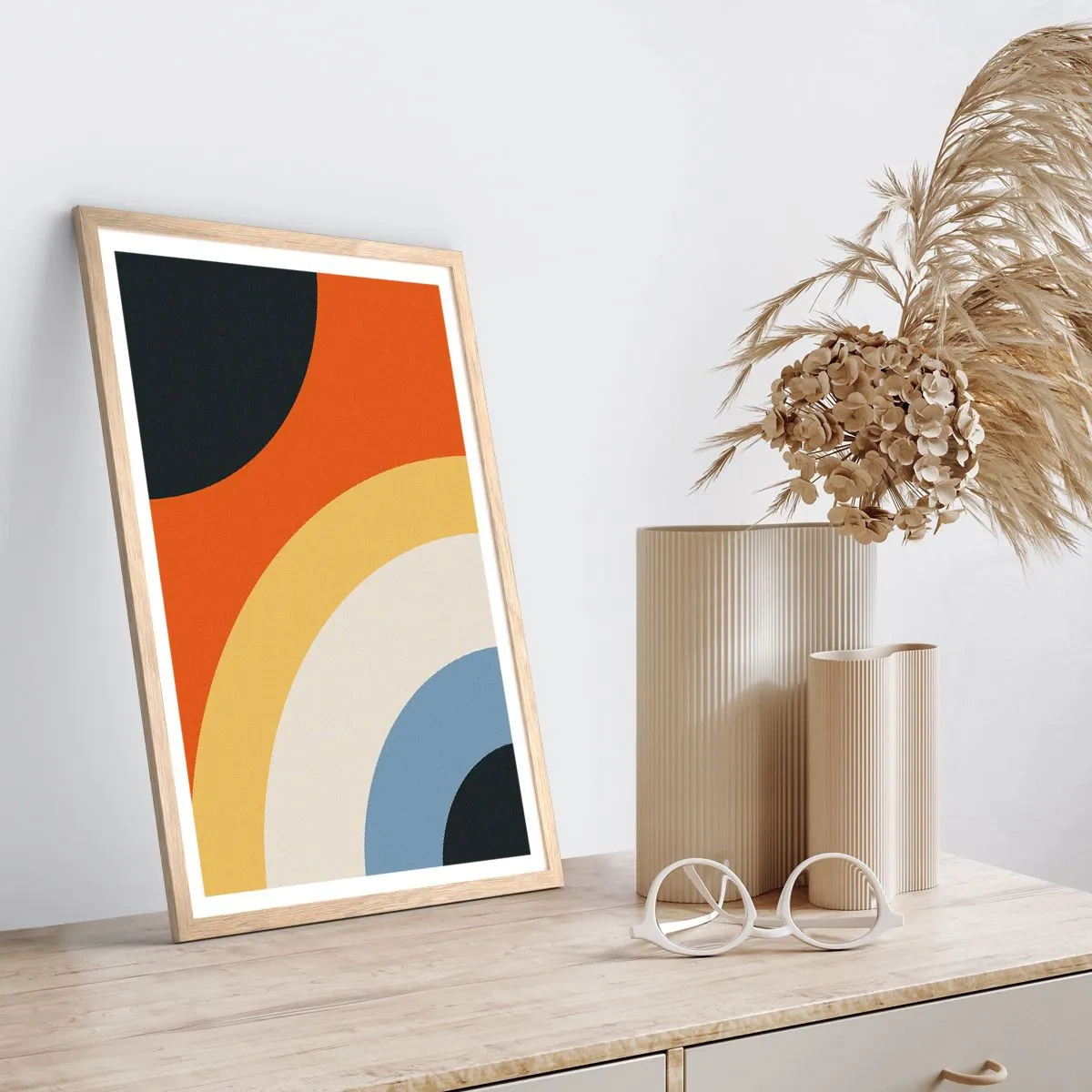 Plakát v rámu světlý dub - K sobě samému - 61x91 cm