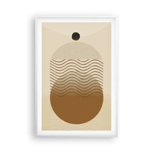 Plakát v bílém rámu - O původu geometrických obrazců - 61x91 cm