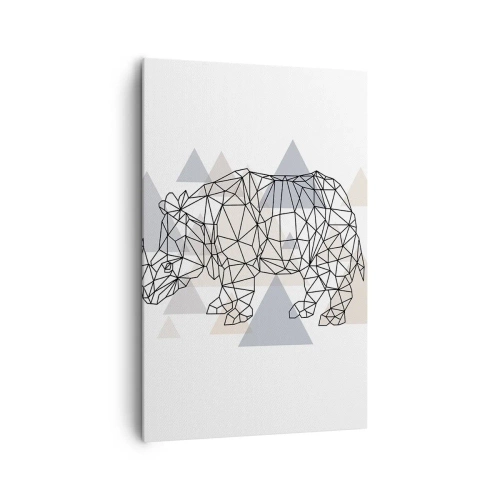 Obraz na plátně - Struktura síly - 80x120 cm