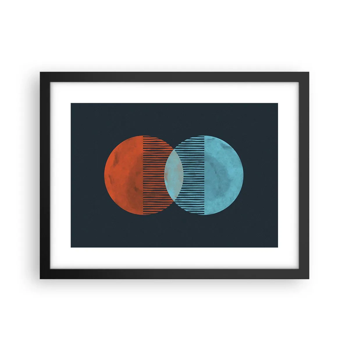 Plakát v černém rámu - Astronomická fantazie - 40x30 cm