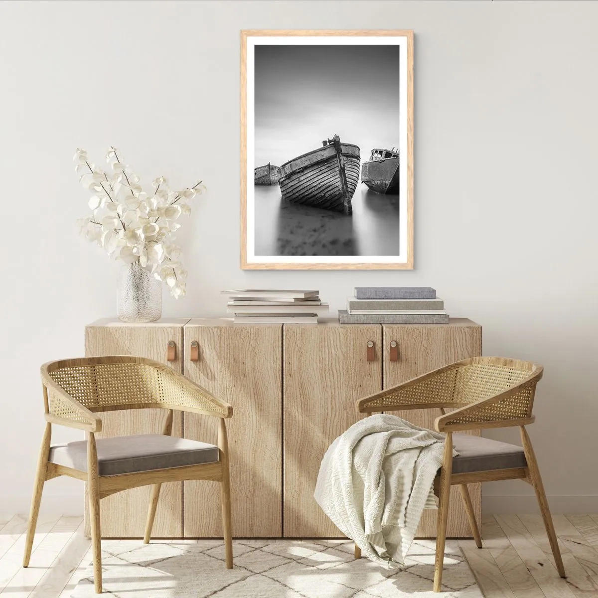 Plakát v rámu světlý dub - Teď už jen vzpomínky… - 70x100 cm