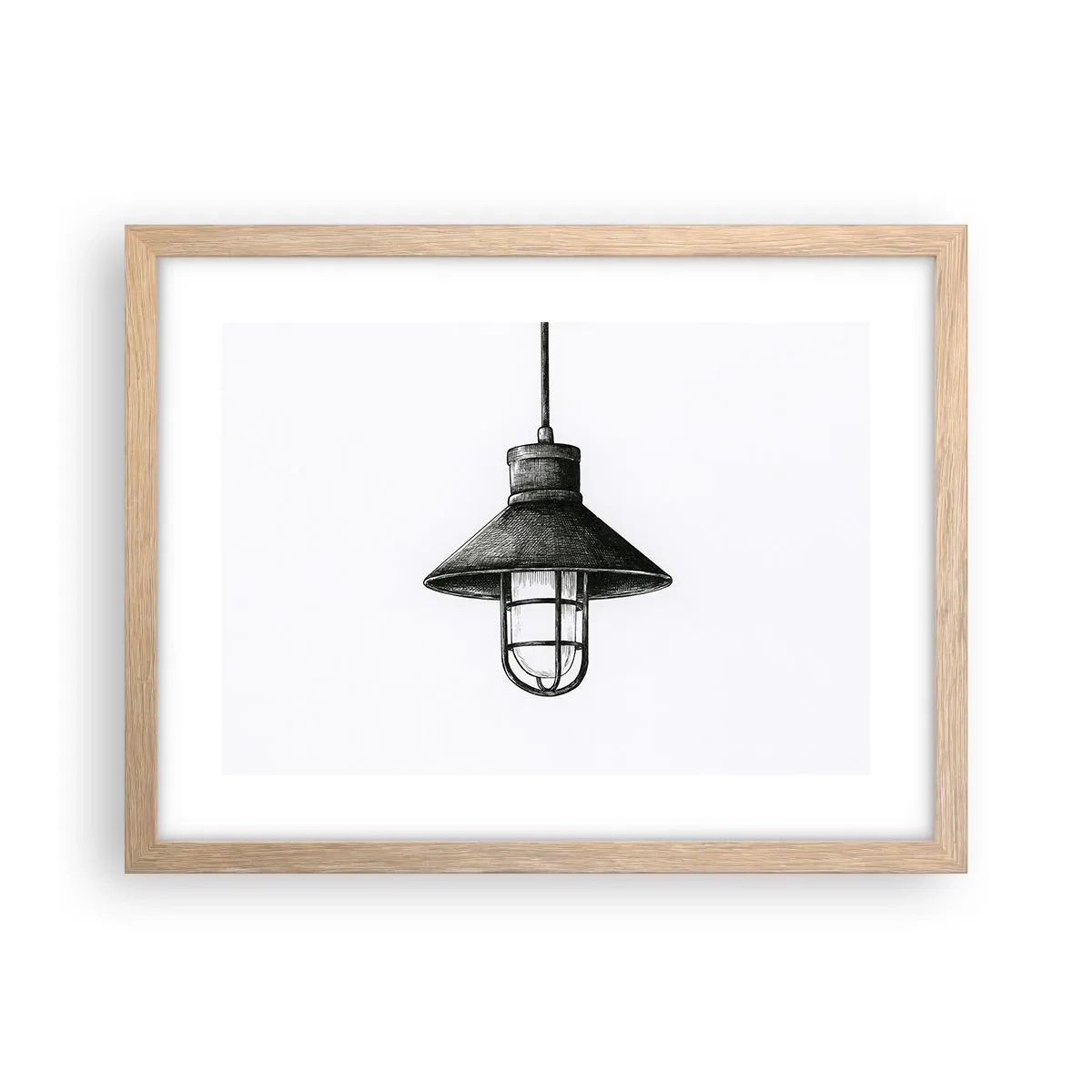 Plakát v rámu světlý dub - Jako před lety… - 40x30 cm