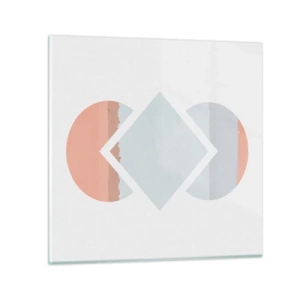 Obraz na skle - Situace je jasná - 40x40 cm