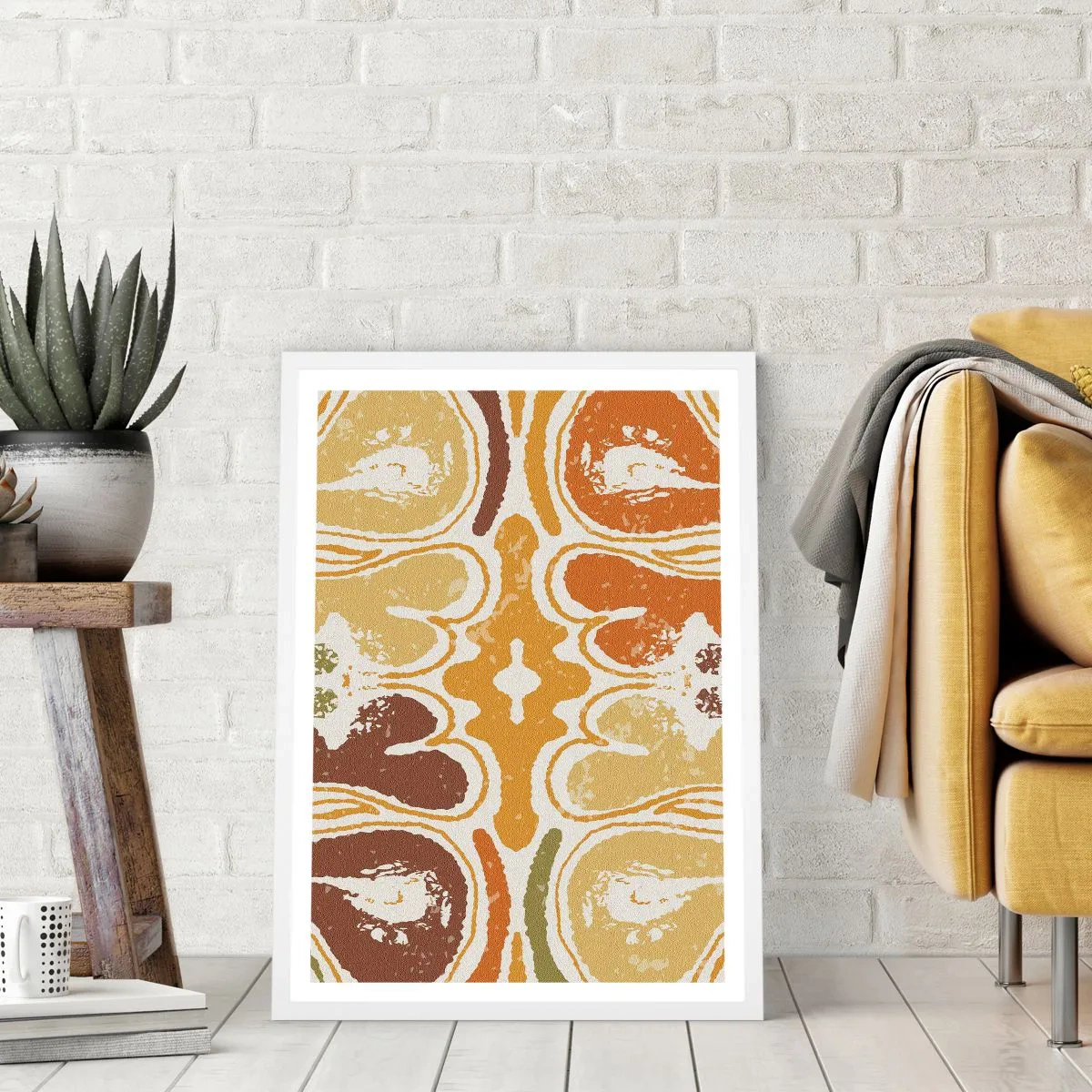 Plakát v bílém rámu - Sentimentální abstrakce - 30x40 cm