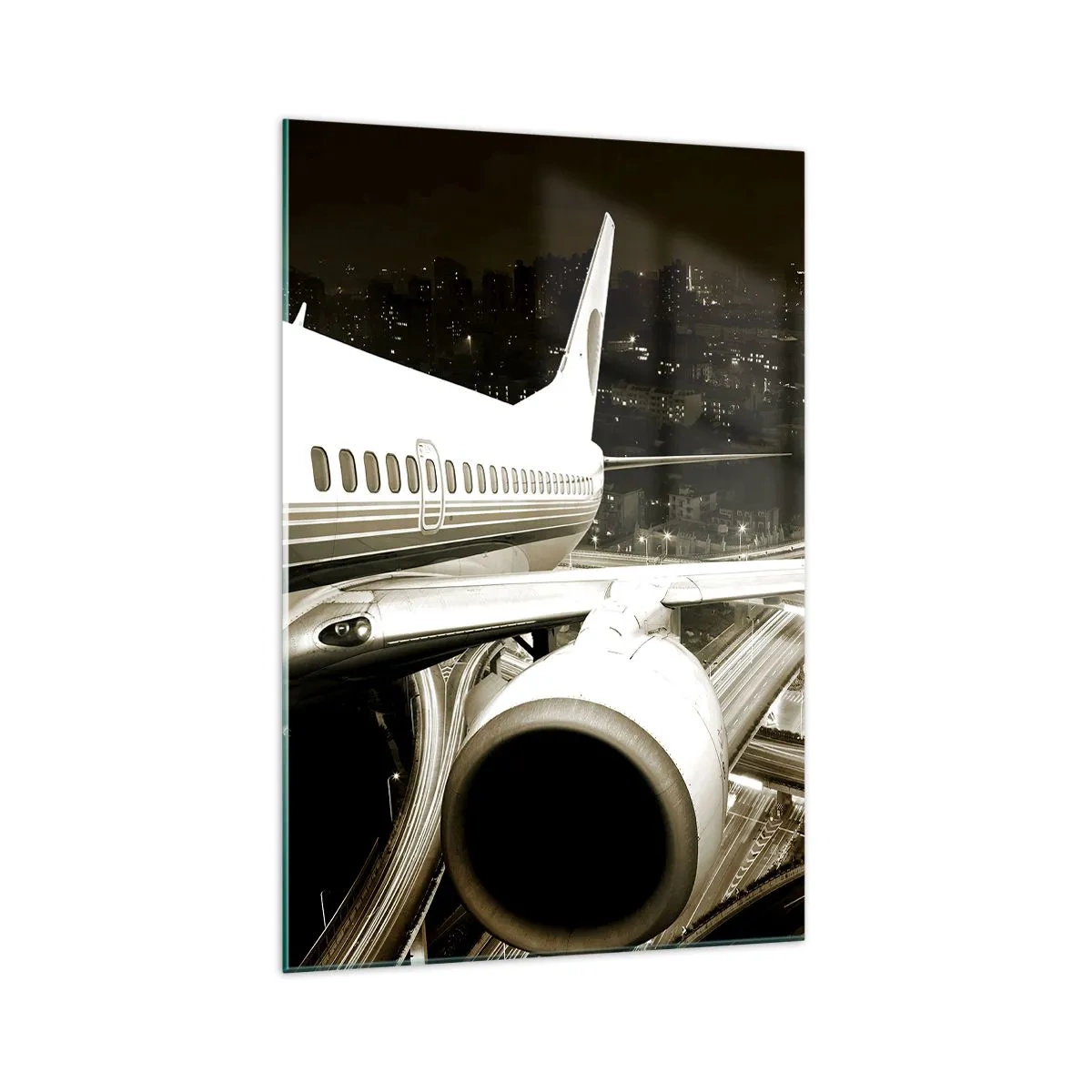 Obraz na skle - Letět do noci - 70x100 cm