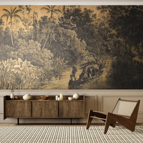 Fototapeta Samolepicí Deluxe Sticker - Výlet ke zdroji - Džungle, Amazonie, Tropy - 100x70 cm
