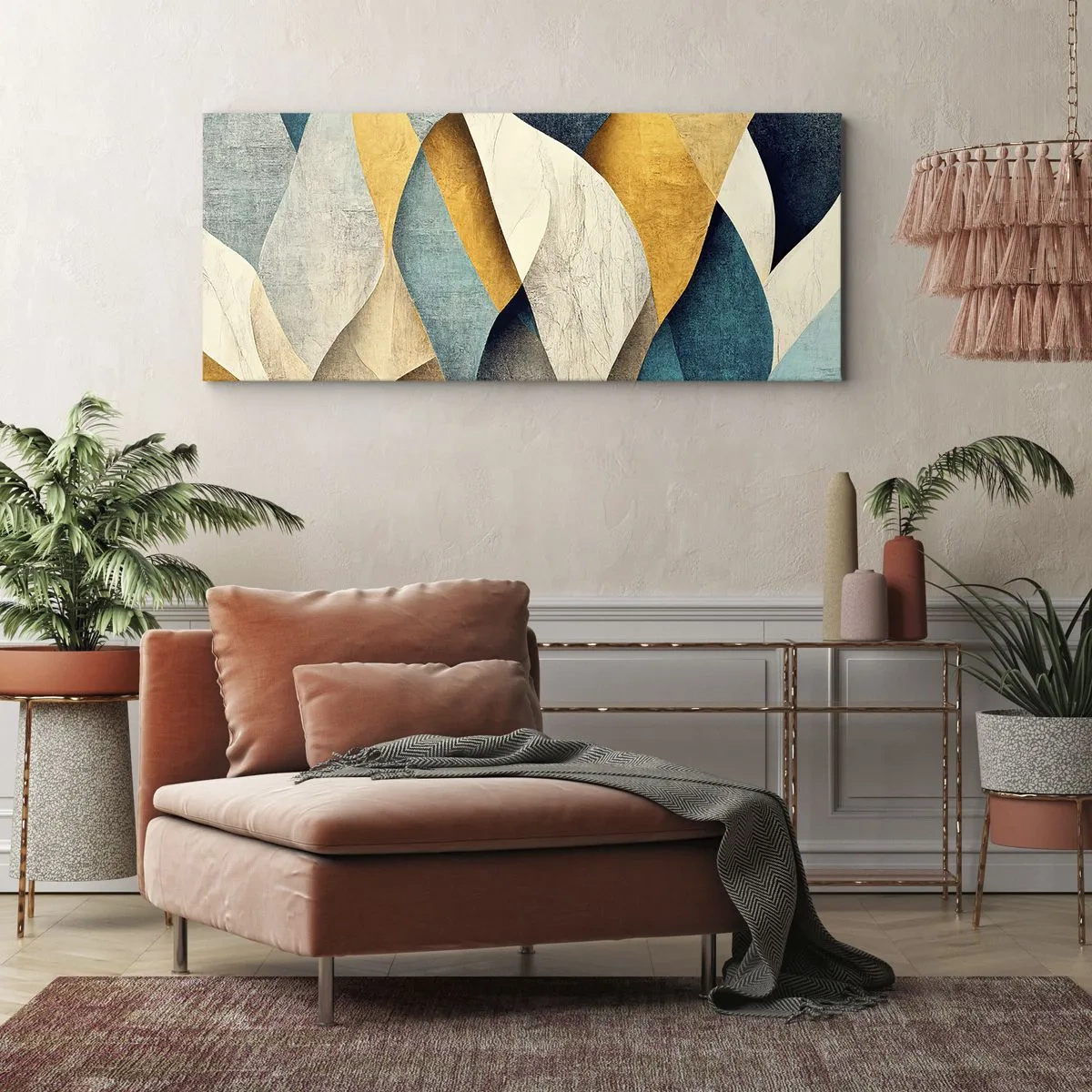 Obraz na plátně - Rytmus a vlnění - 160x50 cm