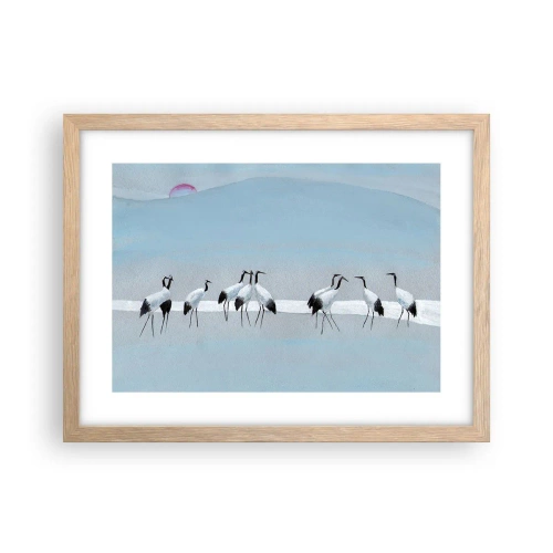 Plakát v rámu světlý dub - Po horkém dni - 40x30 cm