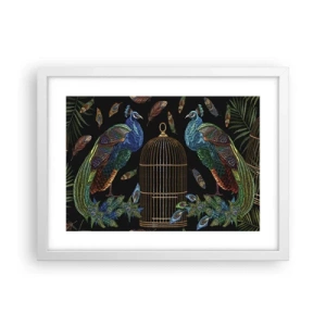 Plakát v bílém rámu - V královském rouchu - 40x30 cm