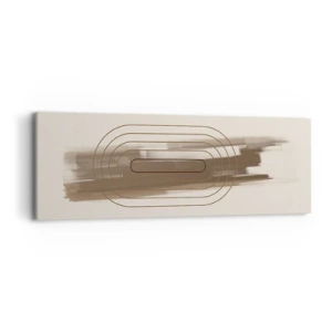 Obraz na plátně - Závan šedi - 90x30 cm