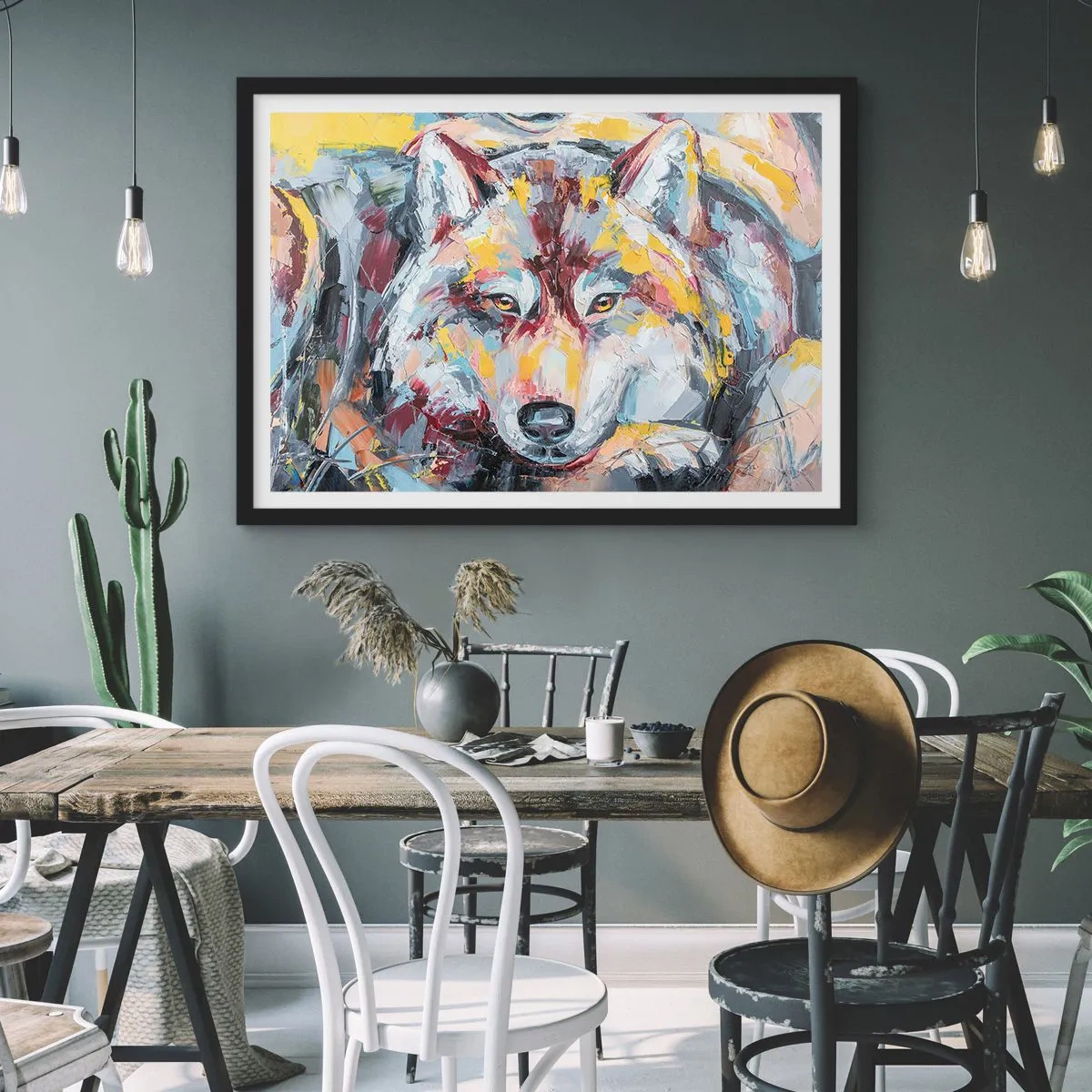 Plakát v černém rámu - Klid mezi blízkými - 70x50 cm