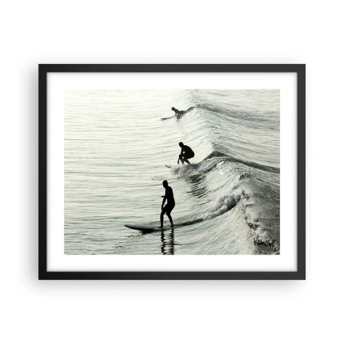 Plakát v černém rámu - Za vlnou - 50x40 cm