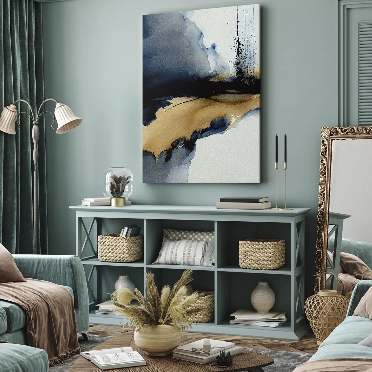 Obraz na plátně - Za závojem - 45x80 cm