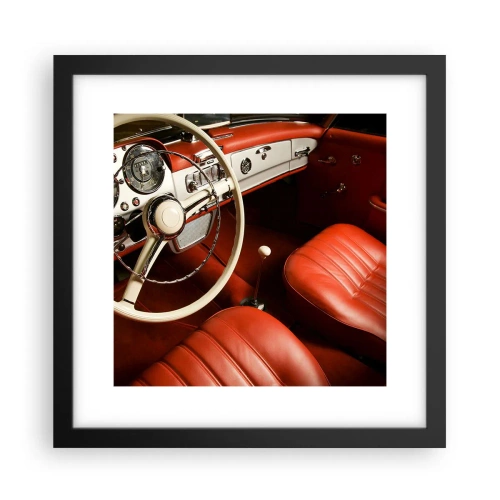 Plakát v černém rámu - Luxus ve stylu vintage - 30x30 cm