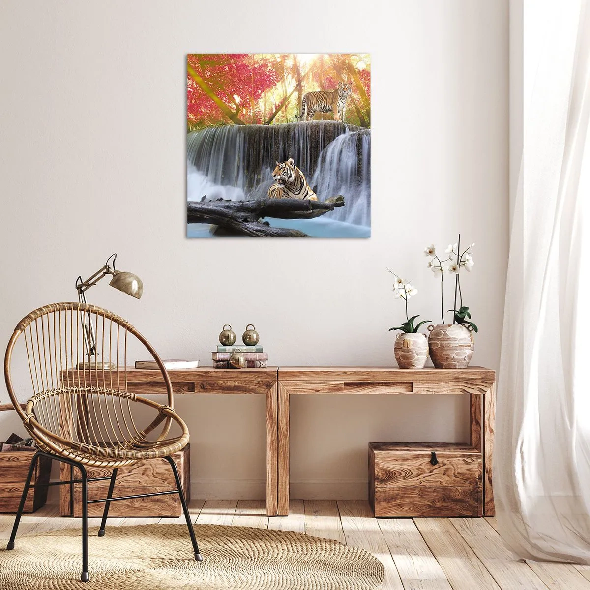 Obraz na plátně - Surrealistická krajina - 50x50 cm