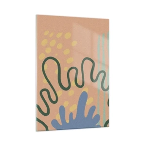 Obraz na skle - Abstrakce: rozmanitost přírody - 50x70 cm