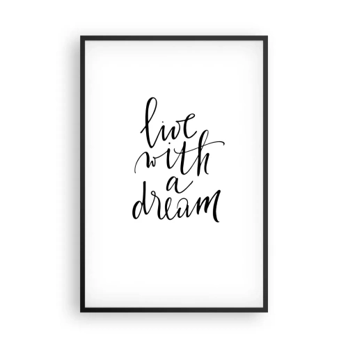 Plakát v černém rámu - Of course - 61x91 cm