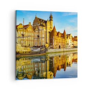 Obraz na plátně - Zrcadlový odraz minulosti - 50x50 cm