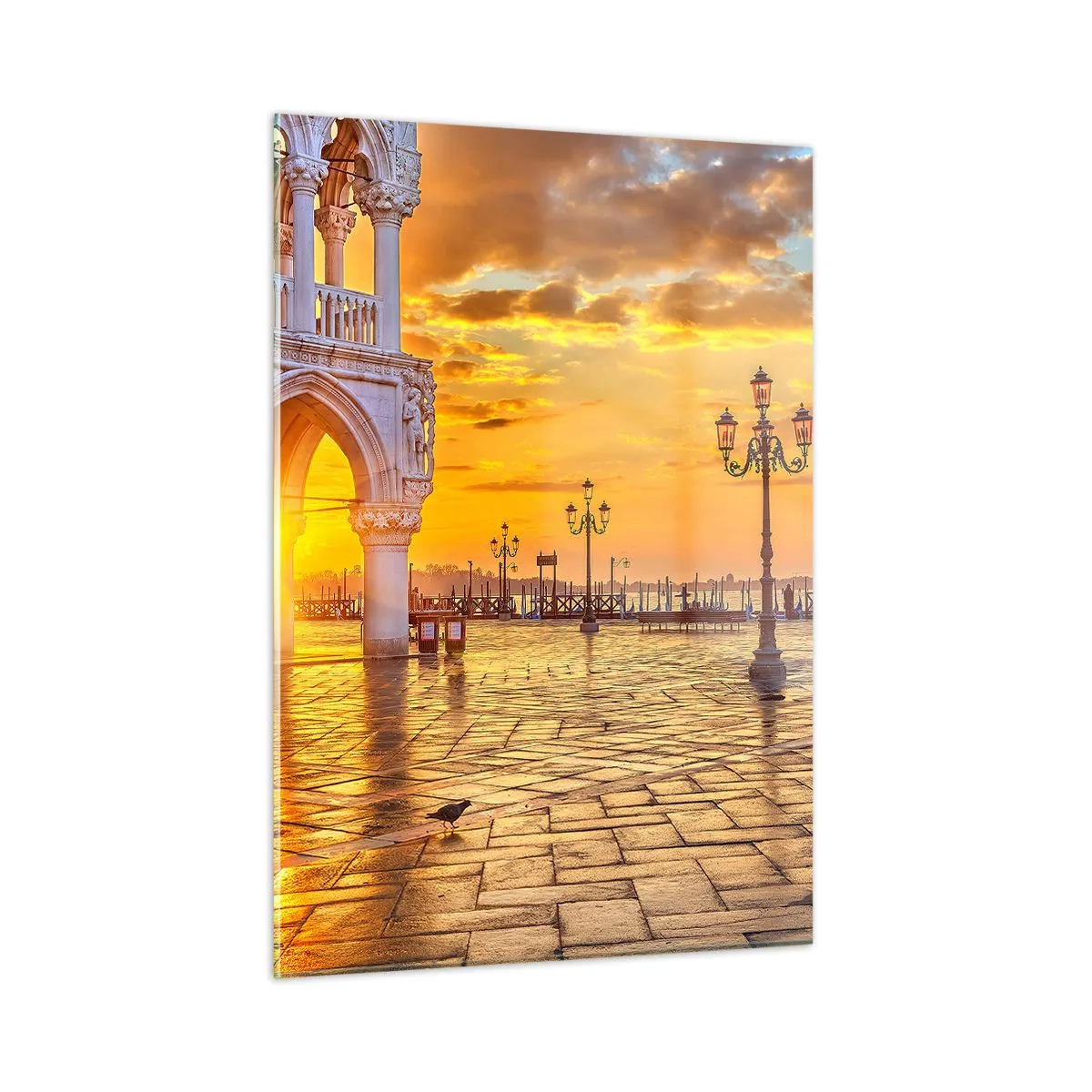 Obraz na skle - Kde jsou všichni? - 50x70 cm
