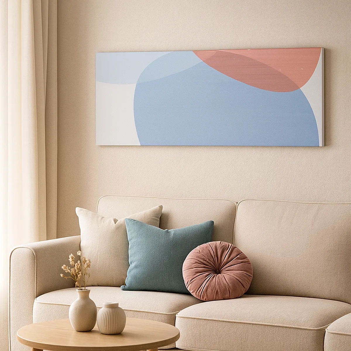 Obraz na plátně - Pastelové vztahy - 30x30 cm