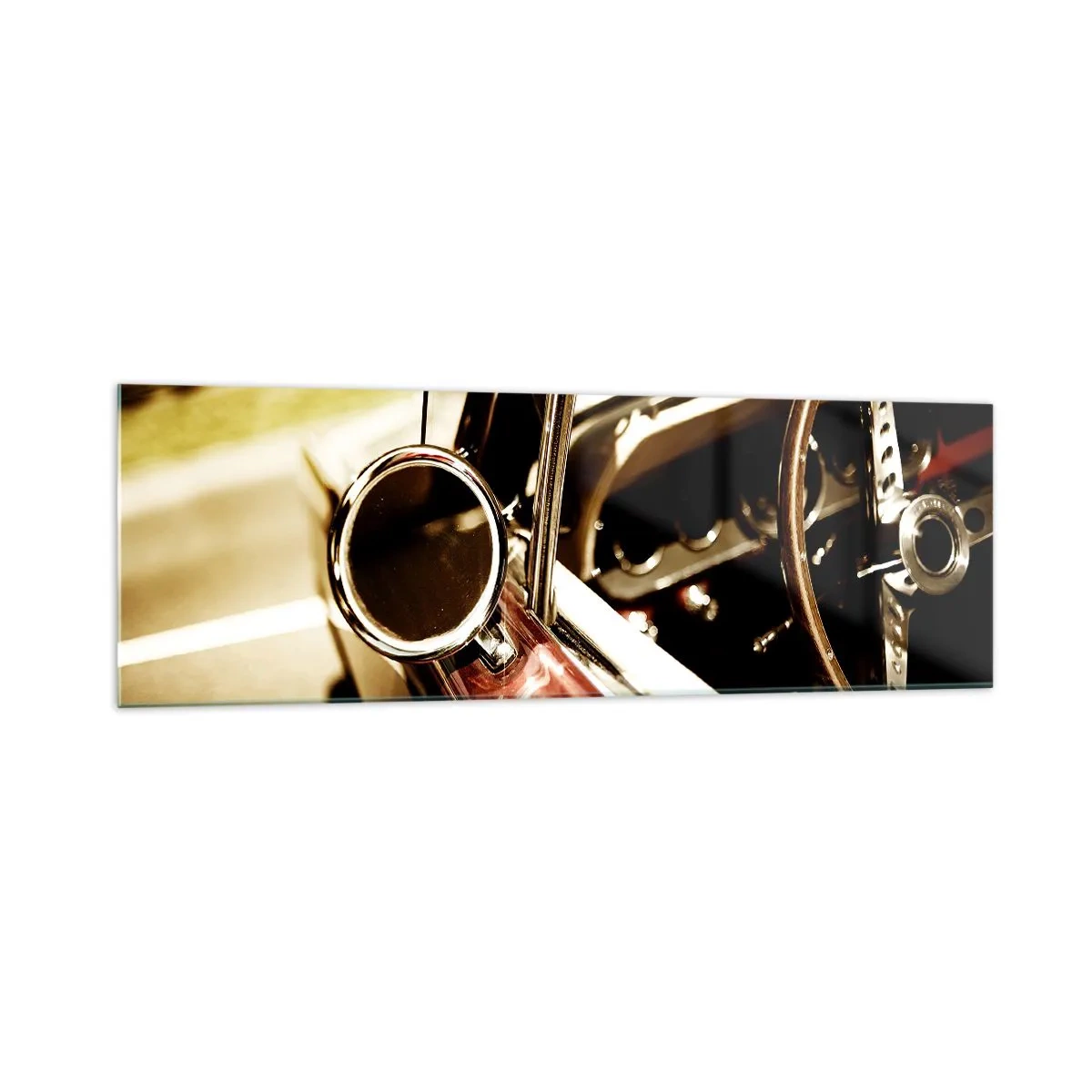 Obraz na skle - Auto s duší - 160x50 cm