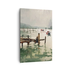 Obraz na plátně - Zalité roztaveným měsícem - 80x120 cm