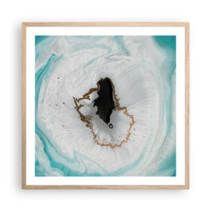 Plakát v rámu světlý dub - Proniknout dovnitř - 60x60 cm