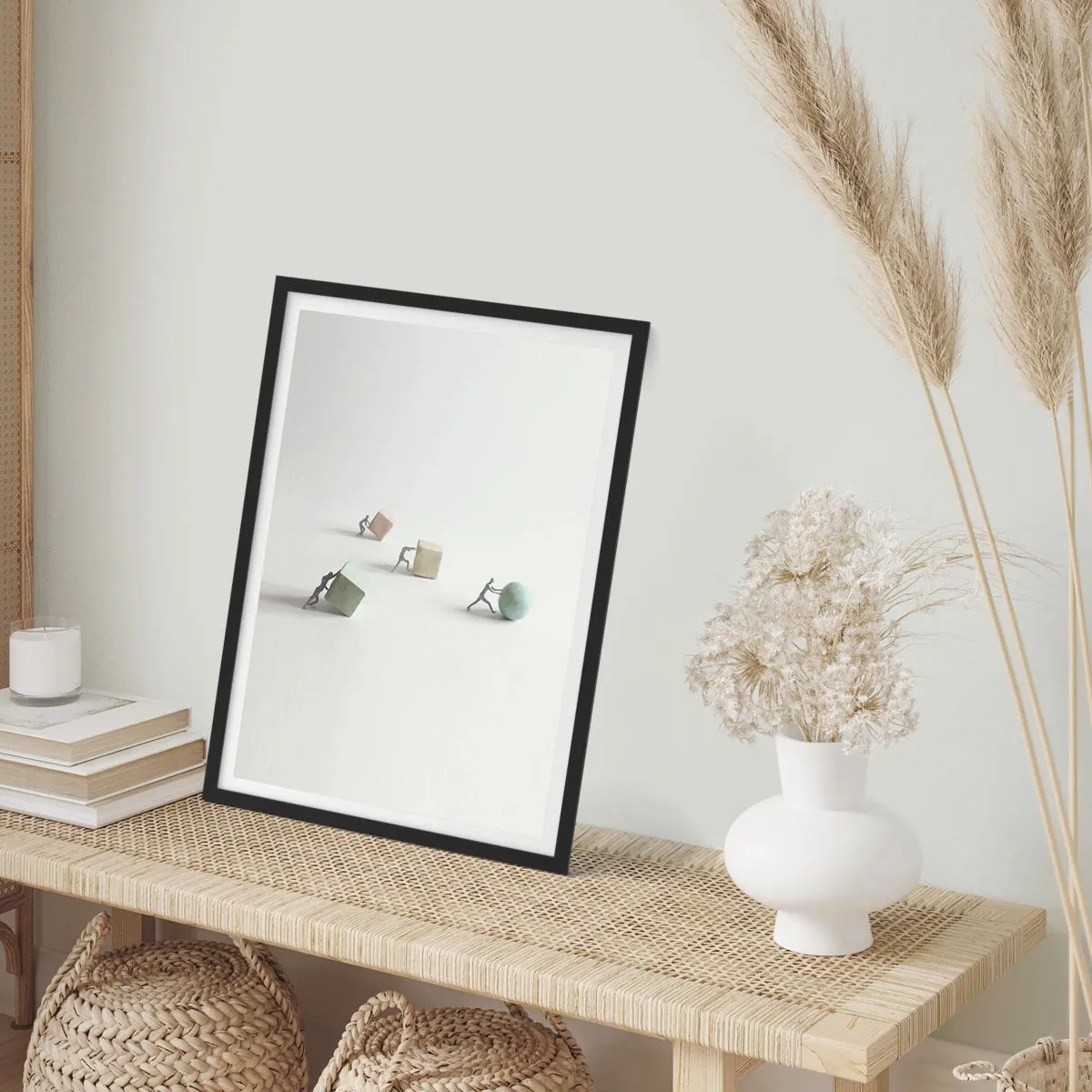 Plakát v černém rámu - Život samotný - 40x50 cm