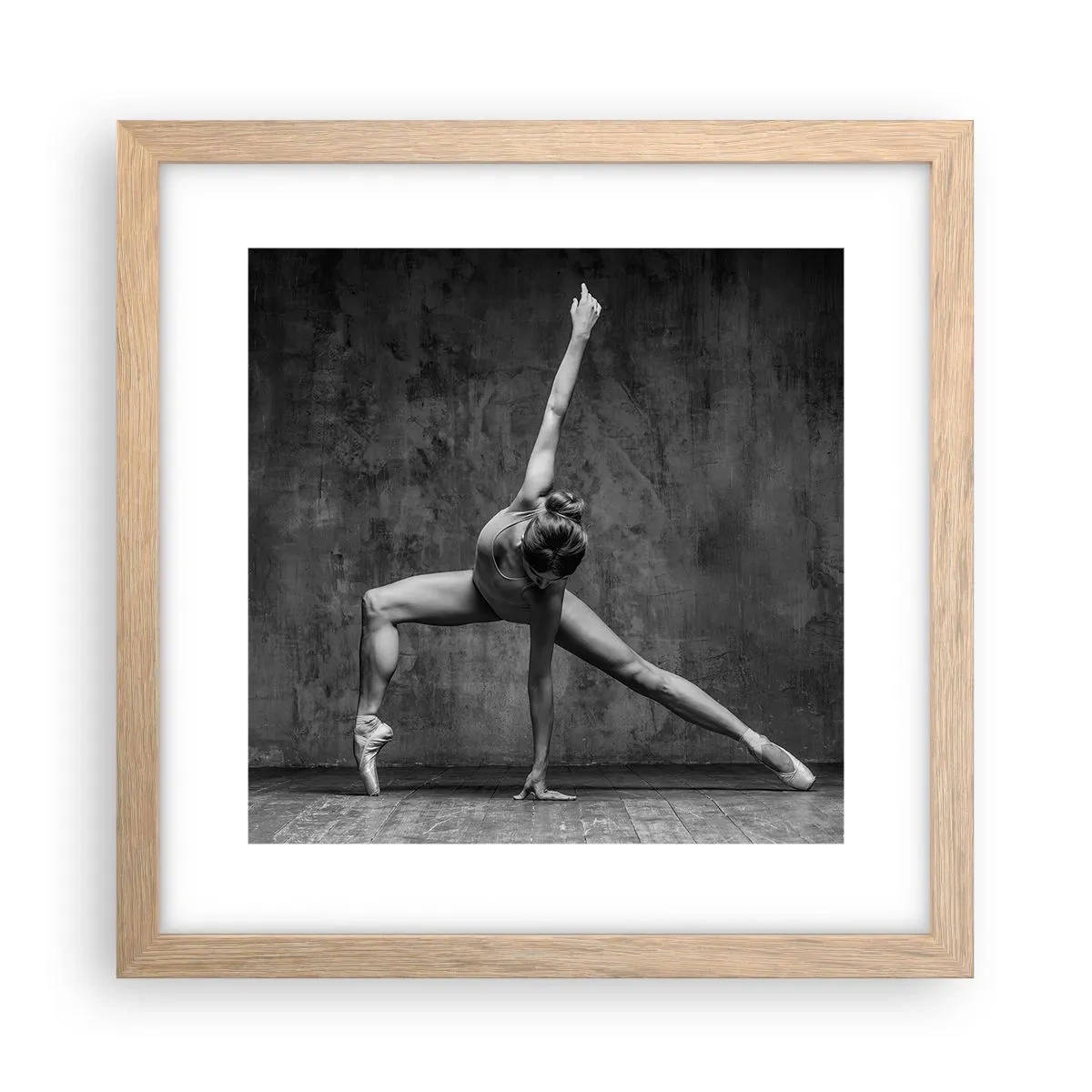 Plakát v rámu světlý dub - Ideál rovnováhy - 30x30 cm