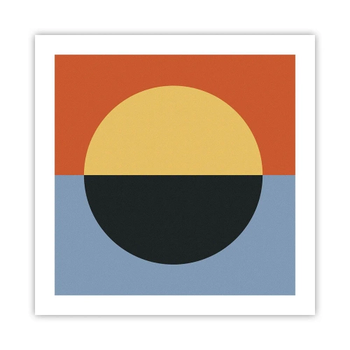 Plakát - Kompozice tepla a chladu - 50x50 cm