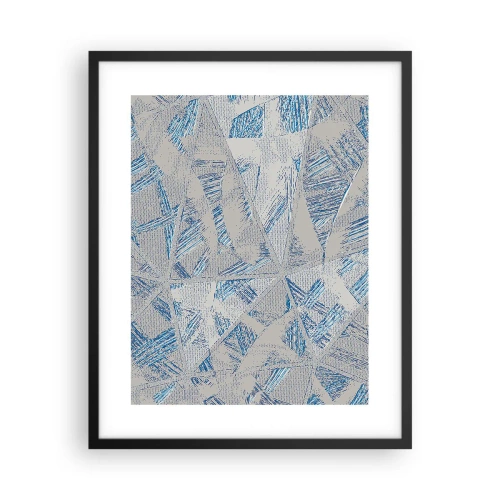 Plakát v černém rámu - V šedomodrém labyrintu - 40x50 cm