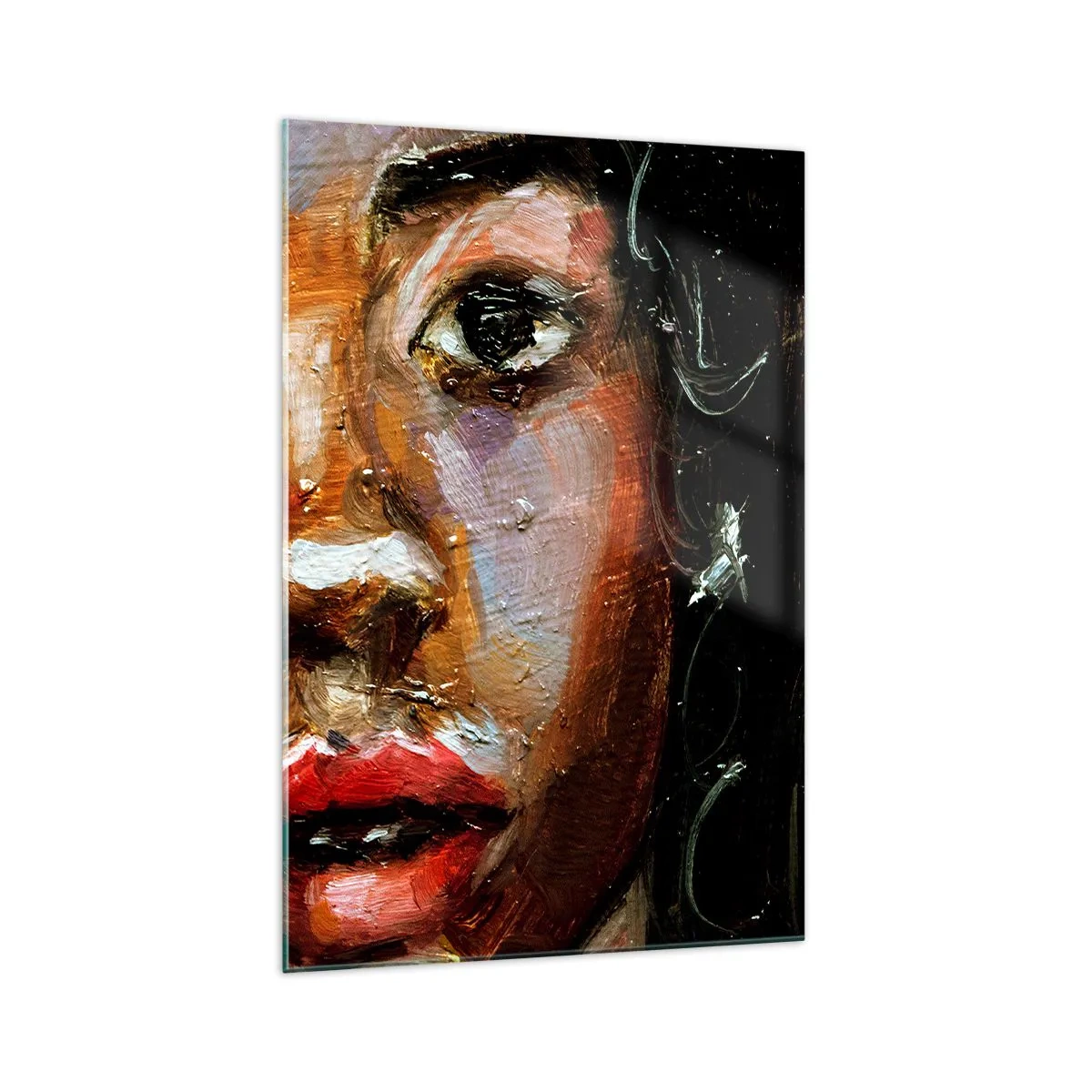 Obraz na skle - Černá a jas - 70x100 cm