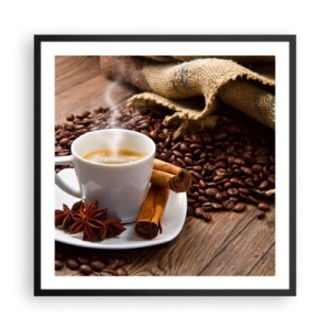 Plakát v černém rámu - Pikantní chuť a aroma - 60x60 cm