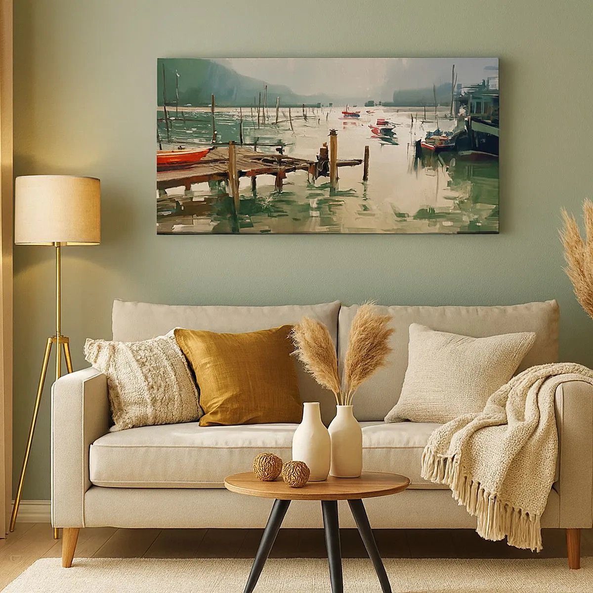 Obraz na plátně - Zalité roztaveným měsícem - 100x40 cm