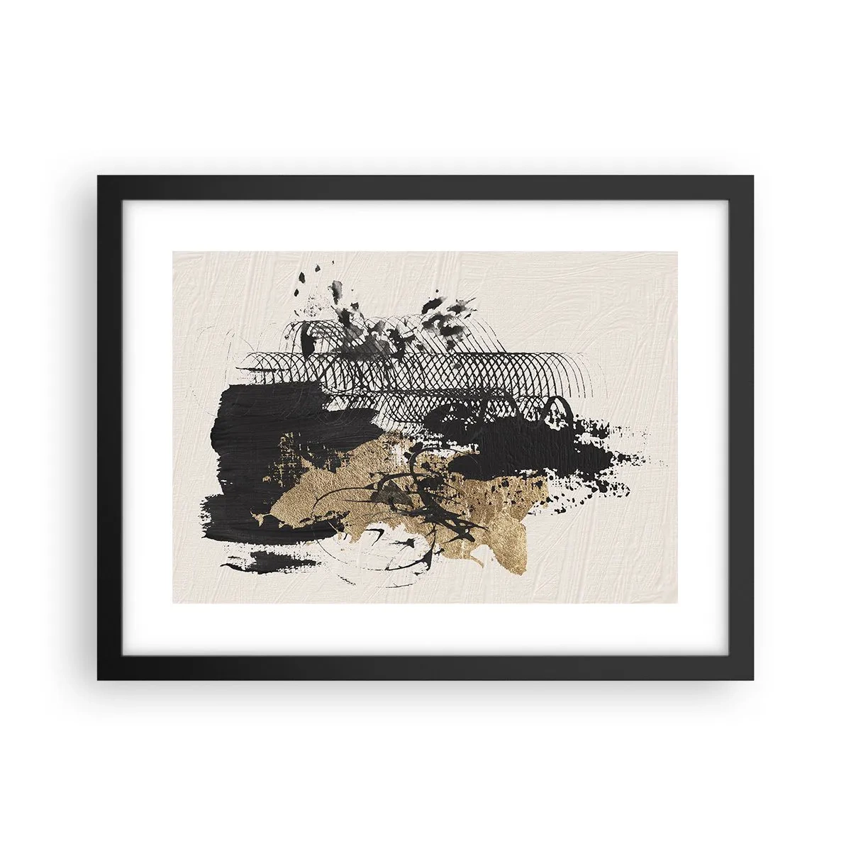 Plakát v černém rámu - Kompozice s vášní - 40x30 cm